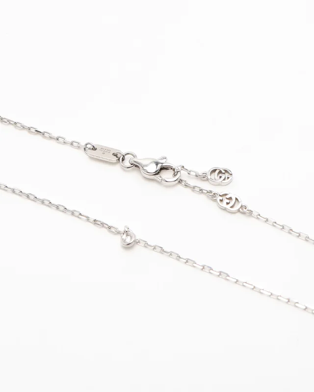 Gucci GG Running Diamond 18kt Necklace in Silk from A Retro Tale, photo 5 of 5