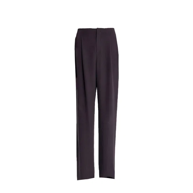 Saint Laurent Brown Silk Pants in Brown Silk from HEWI