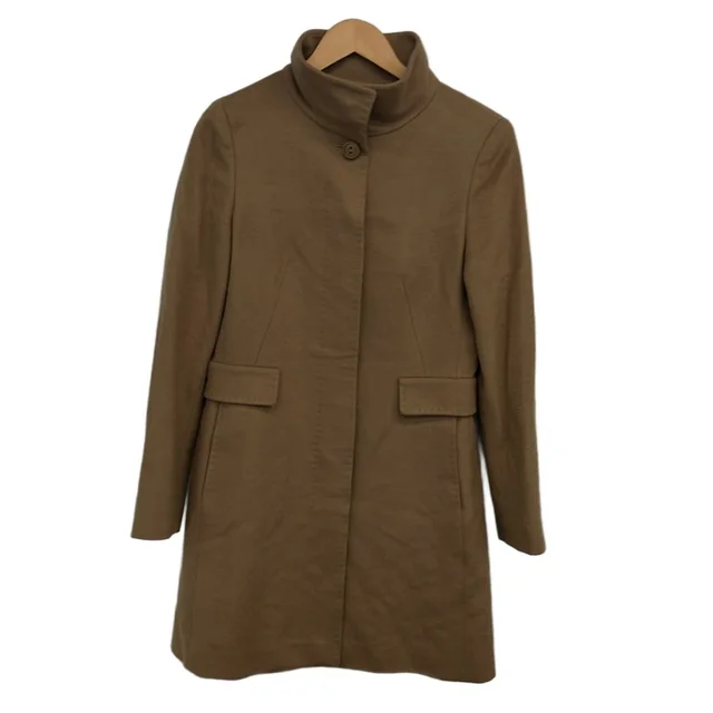 Max Mara Studio Coat M Beige Long Sleeve Autumn Winter 38 in Beige from The Reluxe