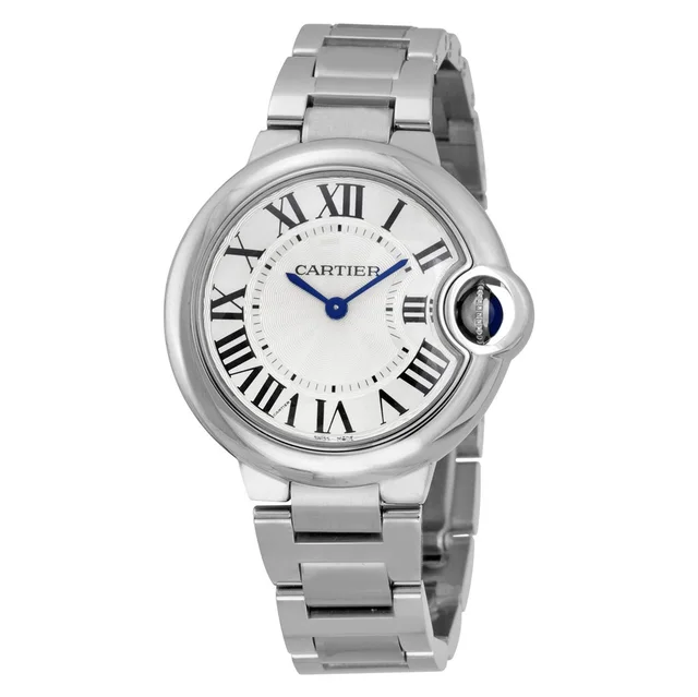 Ballon Bleu de Cartier Quartz Ladies Watch W6920084 in silver|gray|blue from Jomashop.com