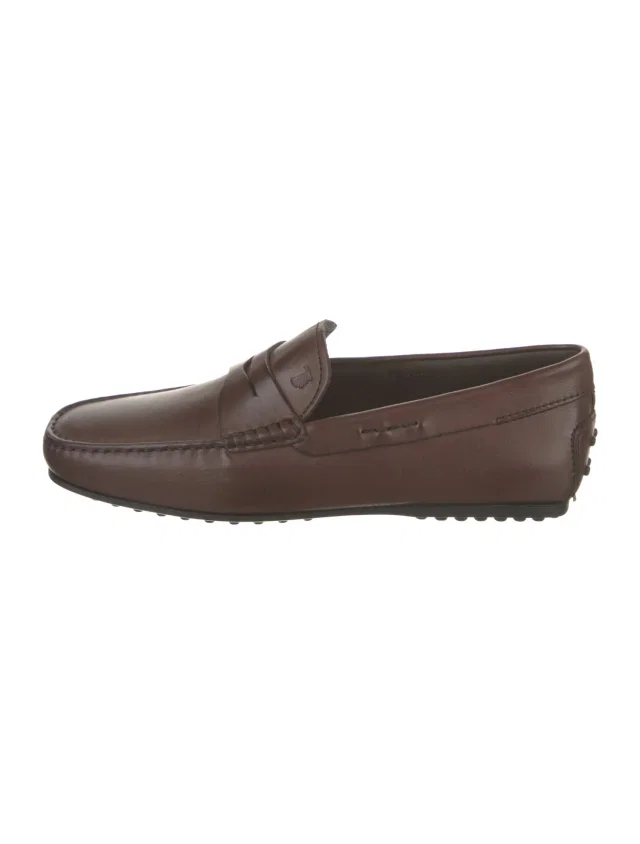 Tod's Leather Drivers in brown|red Leather from The RealReal