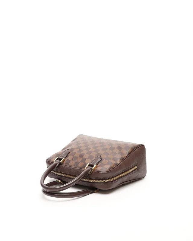 Louis Vuitton Damier Ebene Triana Bag in Brown Denim from A Retro Tale, photo 4 of 9