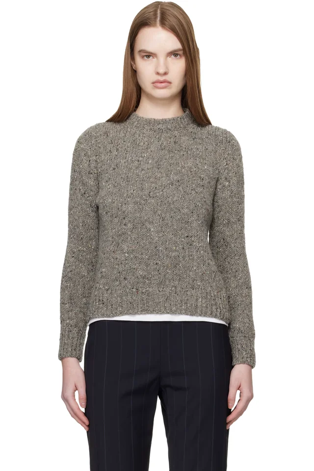 Gray Arden Donegal Sweater, image 1 of 1 from SSENSE