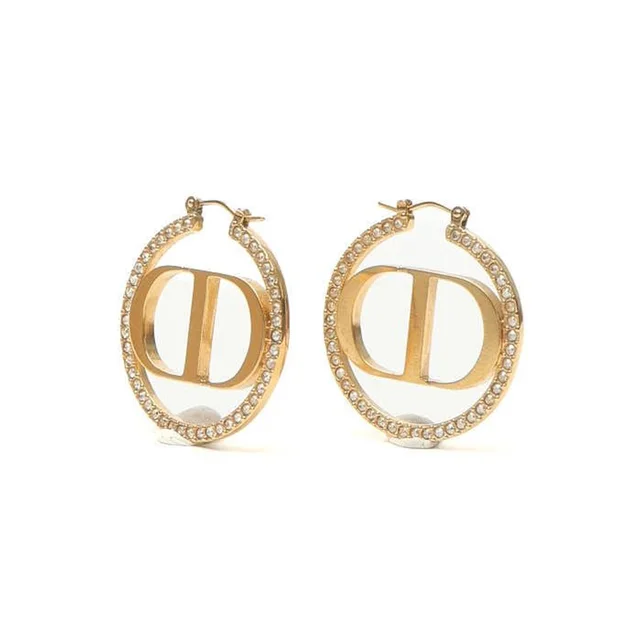 Dior Christian CD Rhinestone Earrings from A Retro Tale, photo 2 of 4