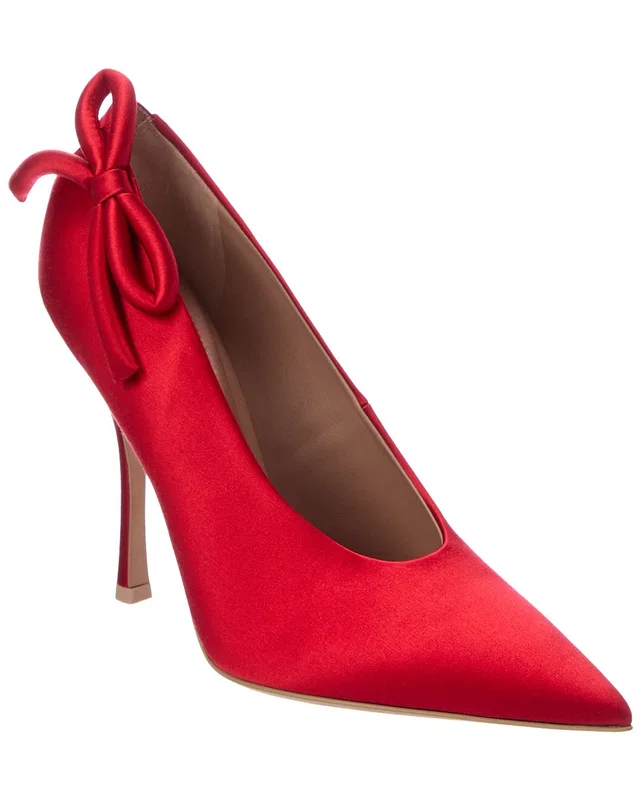 Valentino Nite Out 110 Satin Pump in //asset1.ruecdn.com/images/sw/131379/1313797061_RLSW_brown.jpg, image 1 of 1 from Rue La La