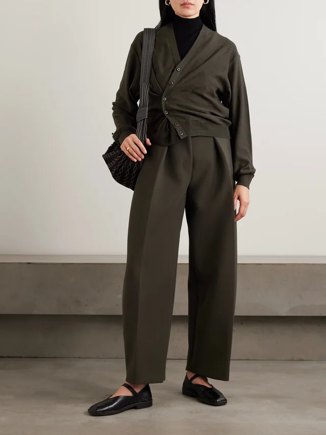 LEMAIRE Twisted wool-blend cardigan in Brown, photo 2 of 2 from NET-A-PORTER (Canada)