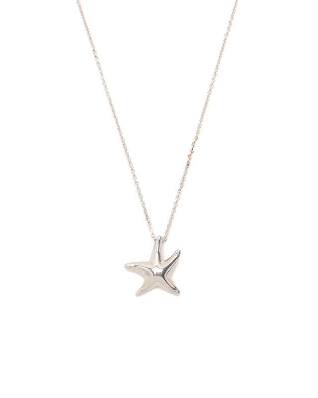 Tiffany & Co. Silver Starfish Necklace in Silver from A Retro Tale
