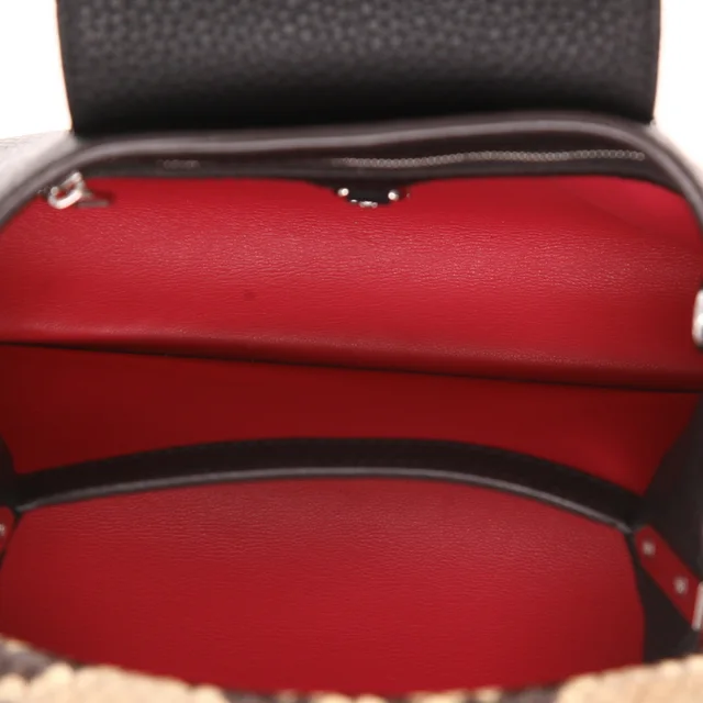 Louis Vuitton Capucine BB handbag in Noir Clémence calfskin in Black Clemence leather from Collector Square, photo 5 of 6