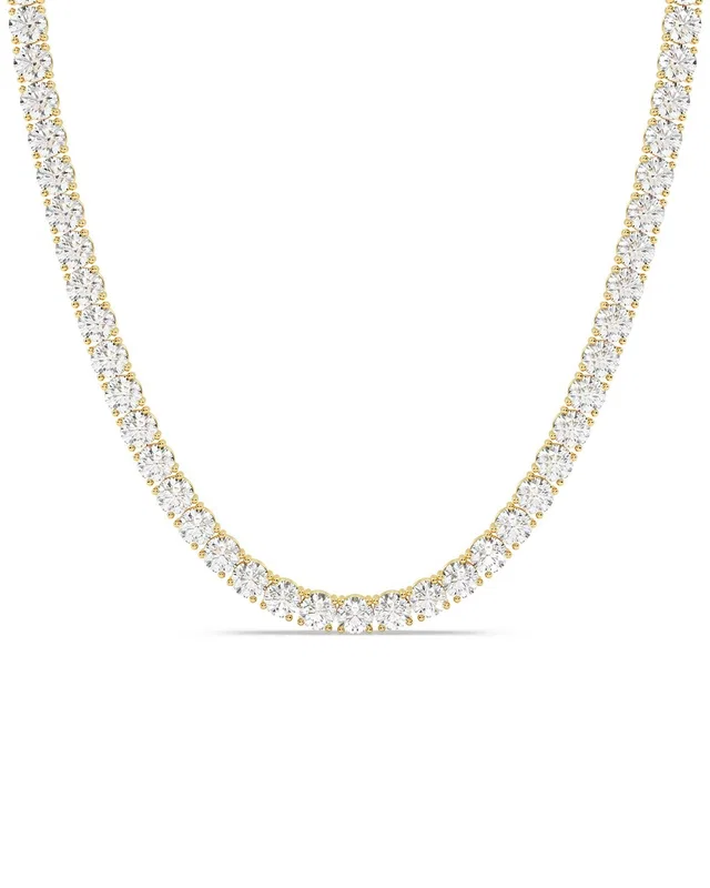 Lab Grown Diamonds 14K 15.00 ct. tw. Lab-Grown Diamond Necklace, image 1 of 1 from Rue La La