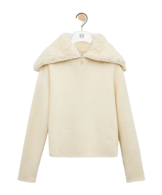Loewe shearling-collar zip-up sweater from SENSER, photo 1 of 1