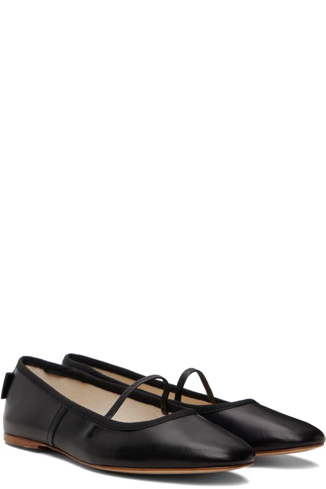 A.P.C. Black Swan Ballerina Flats, photo 4 of 5 from SSENSE