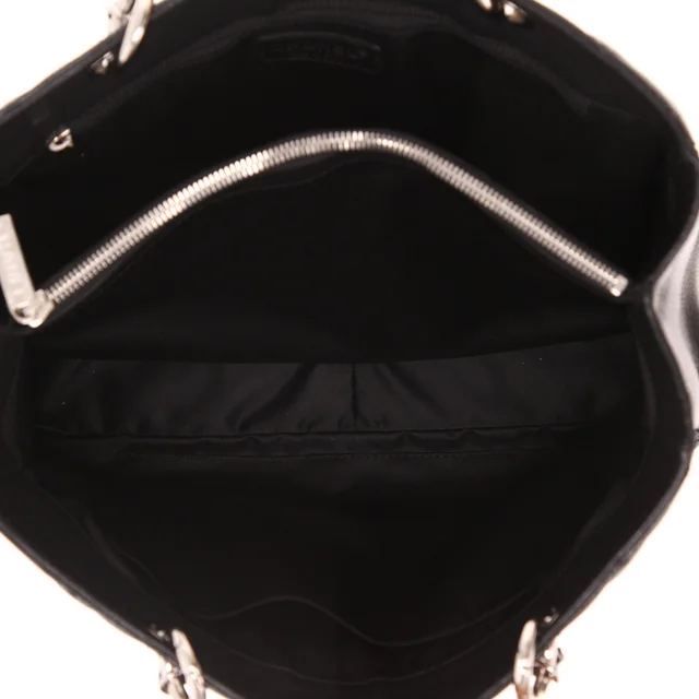 Chanel GST Shopping Handbag in Noir quilted grained leather in Black Caviar leather from Collector Square, photo 5 of 5