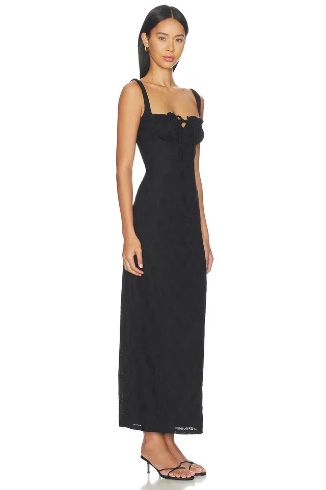 MORE TO COME Lainey Maxi Dress in Black, photo 2 of 3 from REVOLVE (Canada)