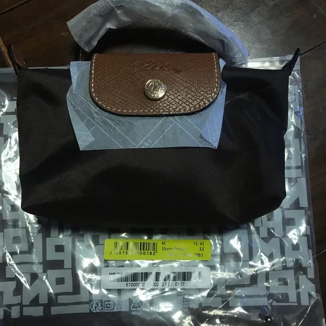 Longchamp Ebony Brown Nylon Toiletry Bag With Leather Flap in red|brown Nylon from Poshmark