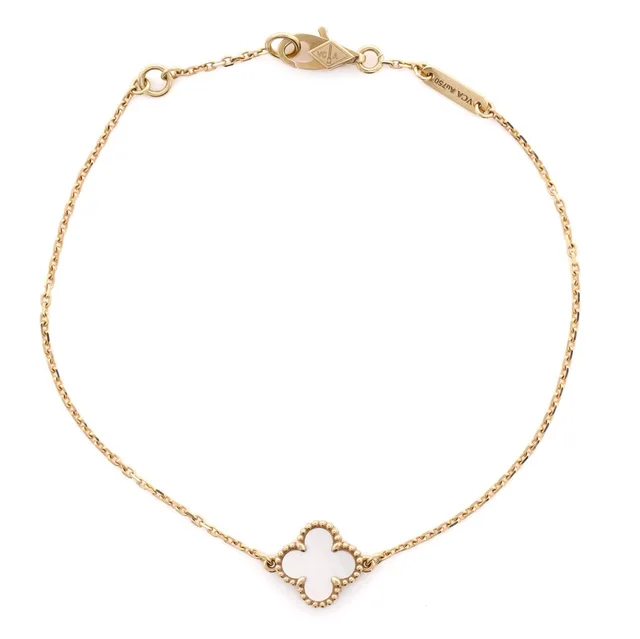 Van Cleef & Arpels Sweet Alhambra Bracelet 18k Yellow Gold And Mother Of Pearl in gold from Poshmark