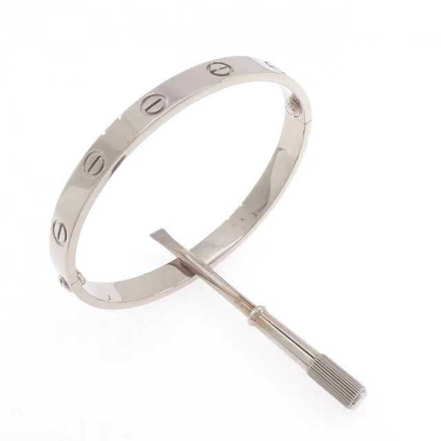 Cartier Love Bracelet White Gold in White from The Reluxe