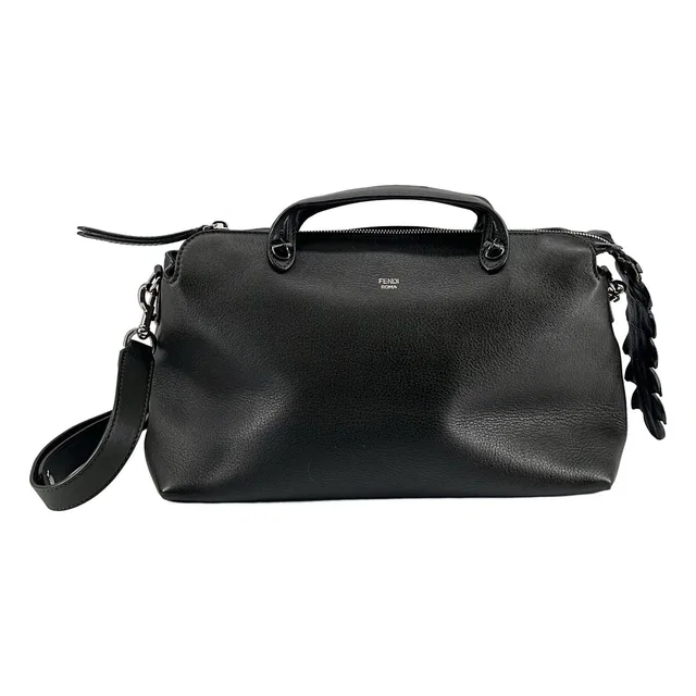 Fendi by the Way Crocotab Leather Shoulder Bag Khaki in Green Leather from The Reluxe