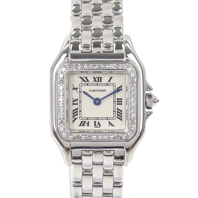 Cartier Panthere SM 22mm Ref.1660 Quartz Watch 18KWG Diamond from AMORE Vintage Tokyo