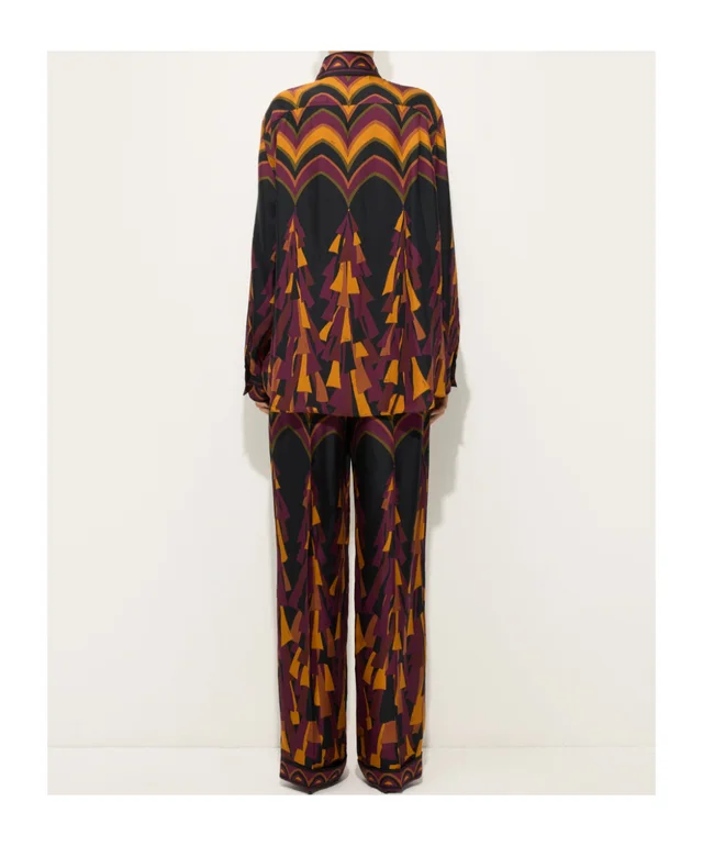 Emilio Pucci Baiadera print silk pants, photo 4 of 5 from SENSER