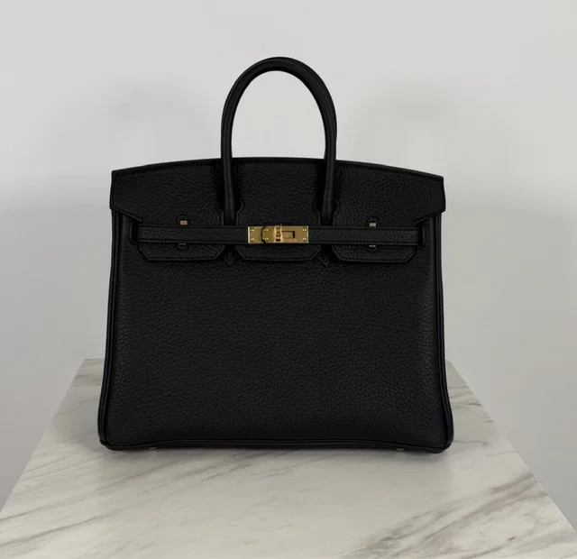 Hermès Birkin 25 Black Togo Gold Hardware in Black Togo leather from Luxury Promise
