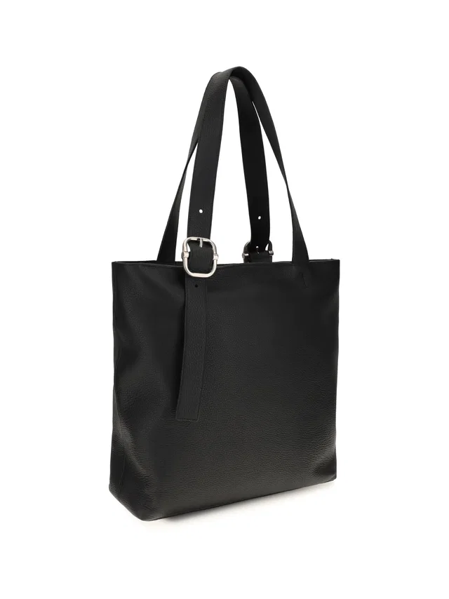 Loewe Tote Bag — Black Calf Leather in Black Calfskin from HEWI