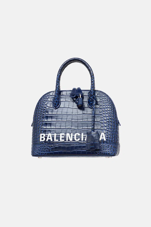 Balenciaga Embossed Leather Small Ville Bag in Leather from VSP Consignment