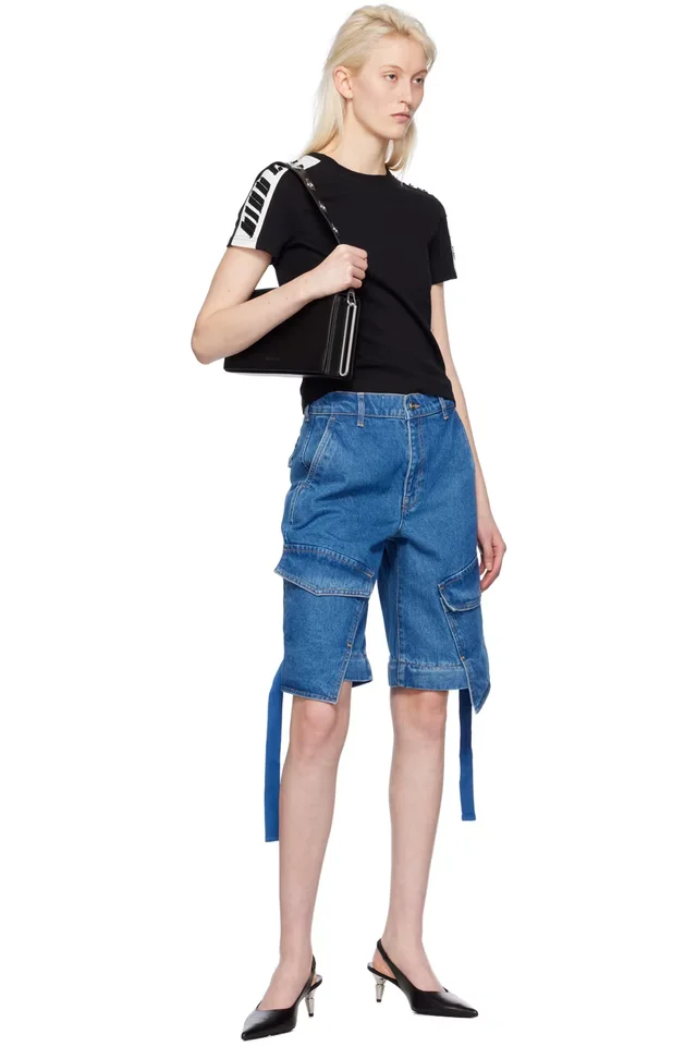 Dion Lee Black Slim T-Shirt, photo 4 of 4 from SSENSE