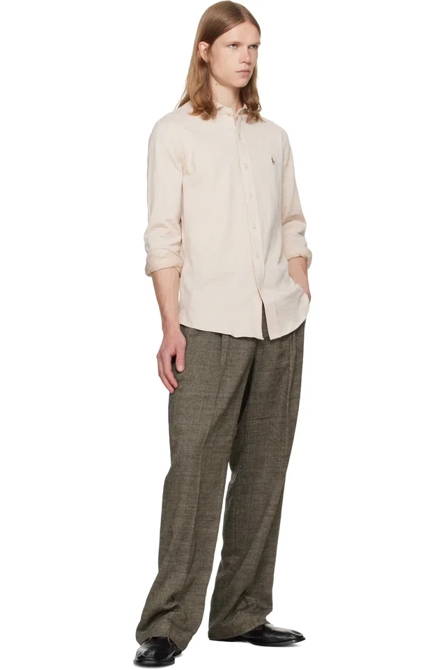 Polo Ralph Lauren Beige Jersey Knit Long Sleeve Sport Shirt, photo 5 of 5 from SSENSE
