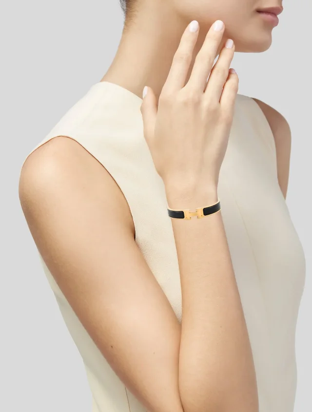 Hermès Clic H Bracelet, 6.75" in multicolor from The RealReal, photo 2 of 3