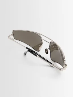 Rick Owens Mask sunglasses in 100% Stainless Steel, photo 4 of 5 from LUISAVIAROMA