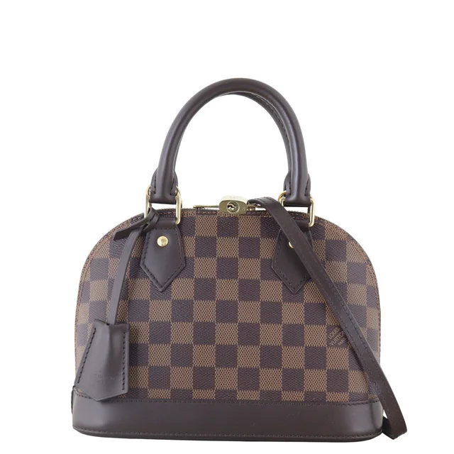 Louis Vuitton Alma BB Damier Ebene in Brown Coated canvas from Luxe.It.Fwd