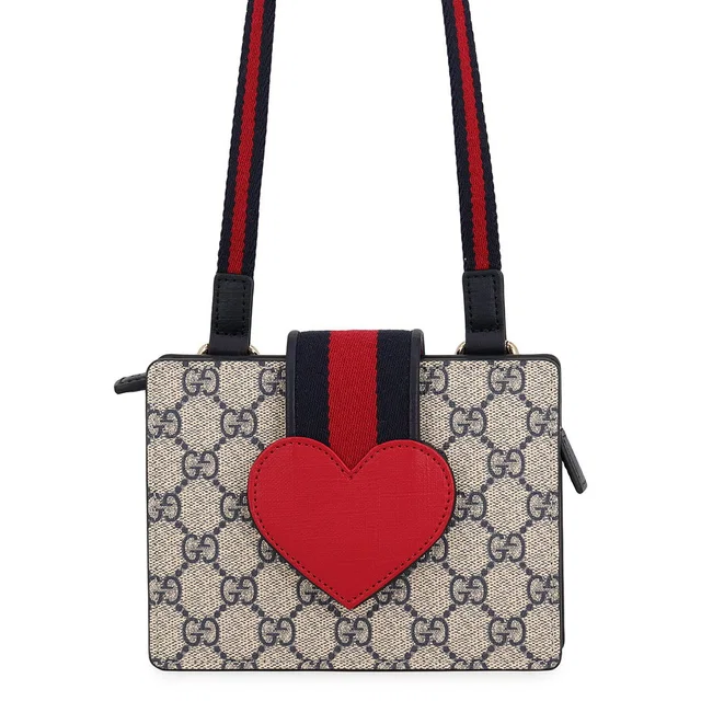 Gucci GG Supreme Children's Shoulder Bag Navy/Red/Beige793830 GG Supreme in Red from GALLERY RARE