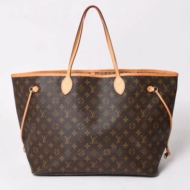 Louis Vuitton Neverfull GM Tote Bag Monogram Canvas Brown in Brown Coated canvas from The Reluxe