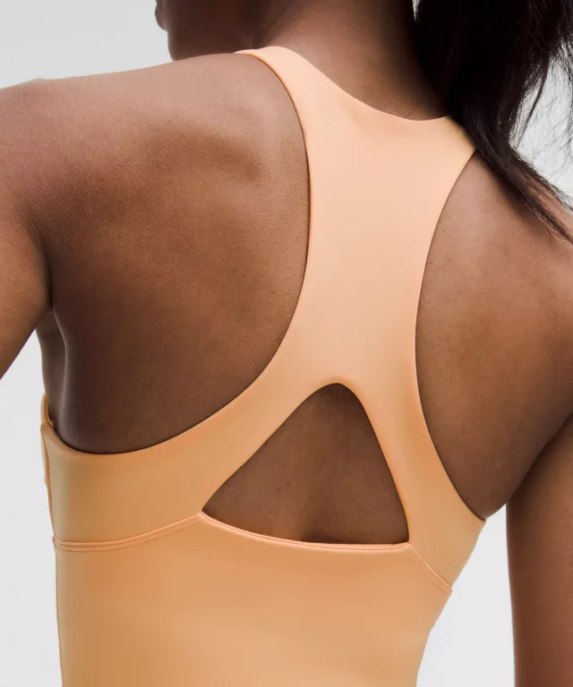 lululemon Scallop-Hem High-Neck Tennis Tank Top *Medium Support, B/C Cup in Rock Melon, photo 5 of 5 from lululemon