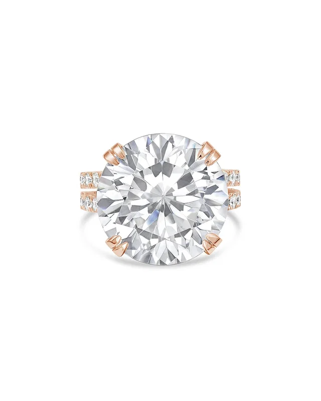 Diana M. 18K Rose Gold 4.00 ct. tw. Lab-Grown Diamond Ring, image 1 of 1 from Rue La La