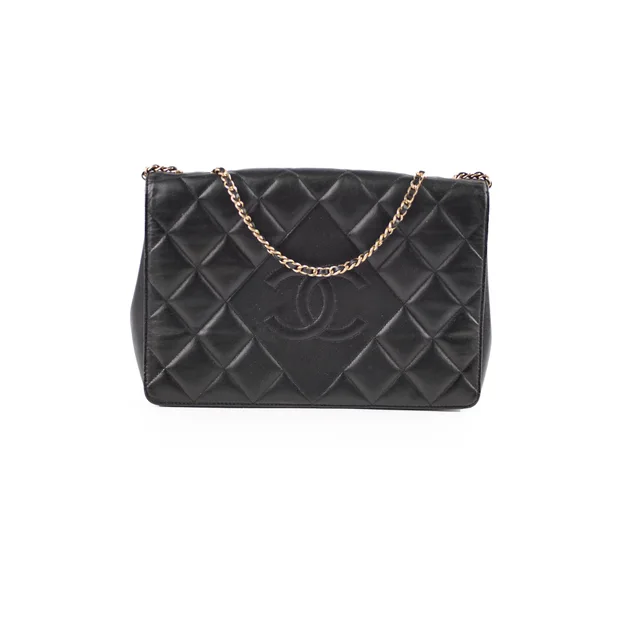Chanel Timeless Classique Lambskin Flap Bag Black Series 18 in Black Lambskin from The Purse Affair