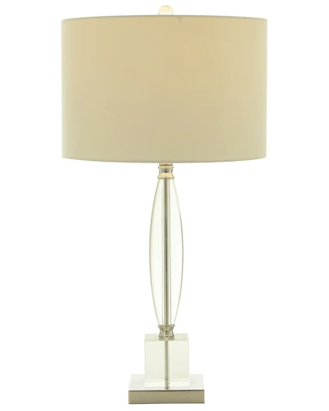 CosmoLiving by Cosmopolitan Glam Crystal White Table Lamp, image 1 of 1 from Rue La La