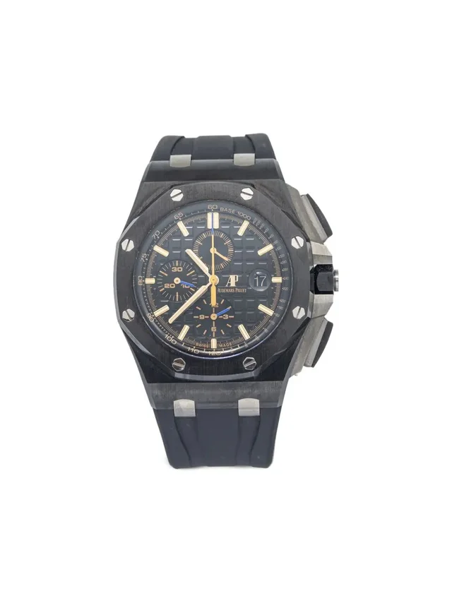 Audemars Piguet pre-owned Royal Oak Offshore 44mm - men - ceramic/Rubber - One Size - Black in black Ceramic from Farfetch