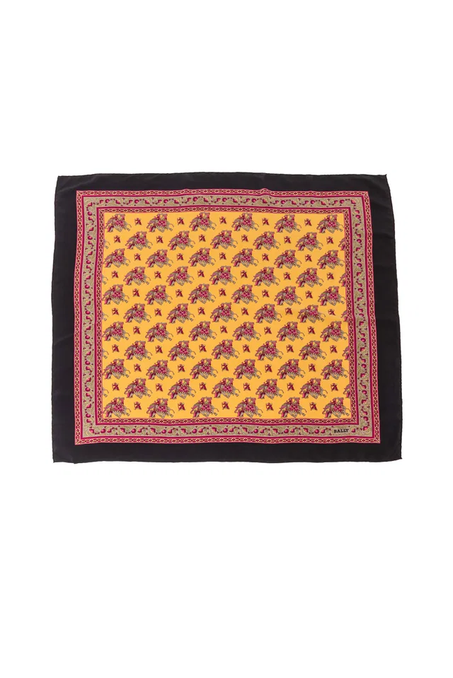Bally Mahout Floral Scarf in Silk from Recess LA