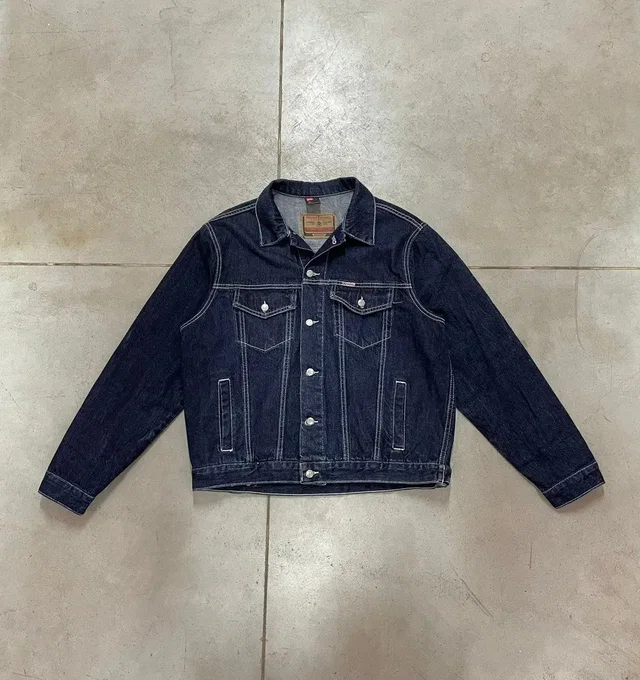 90’s Vintage Diesel Denim Jacket in blue Denim from Grailed