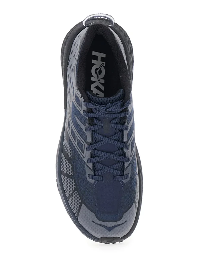 HOKA Sneaker 'U Speedgoat 2TS' Blue Low Top with Laces with Print and Lettering Logo on the Side in Tech Fabric Unisex in Blue, photo 5 of 6 from Gaudenzi Boutique