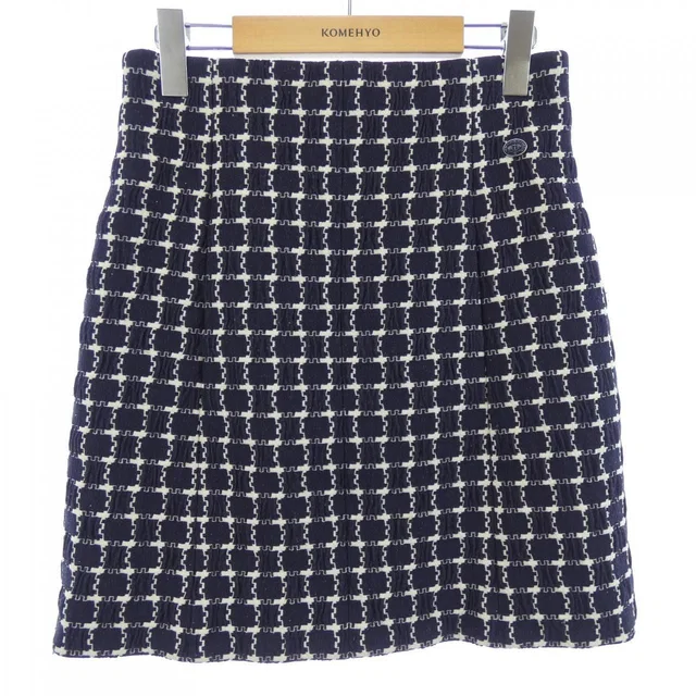 Chanel Skirt Navy in Navy from The Reluxe