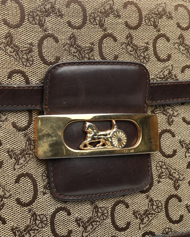Celine C Macadam Shoulder Bag in Canvas from A Retro Tale, photo 7 of 9