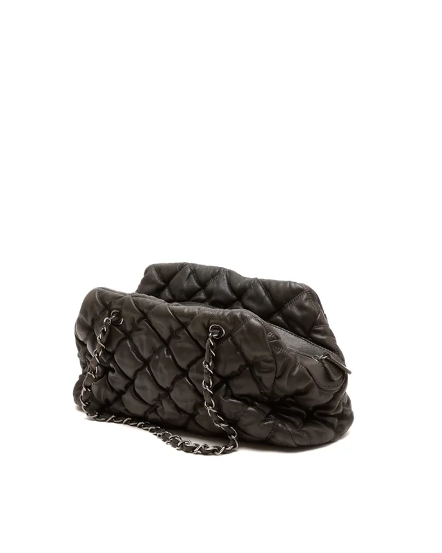 Chanel Bubble Quilt Bowling Bag in Leather from A Retro Tale, photo 3 of 9