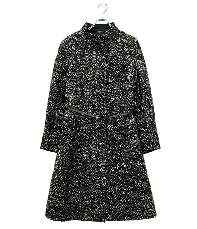 Max Mara Long Coat Tweed 38 in Tweed from The Reluxe