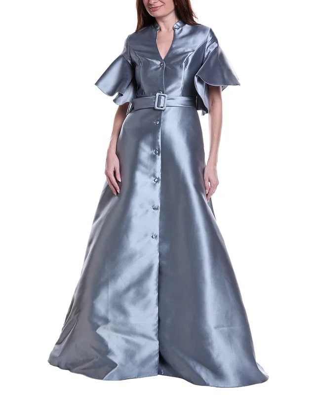 Rene Ruiz Mikado Shirt Gown, image 1 of 1 from Gilt