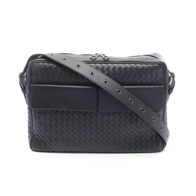 Bottega Veneta Intrecciato Leather Shoulder Bag in Woven leather from LuxUness
