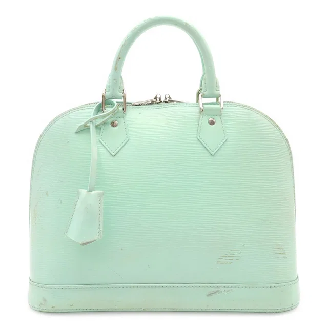 Louis Vuitton Epi Electric Alma PM Handbag Almande Mint Green Silver in Green Leather from The Reluxe