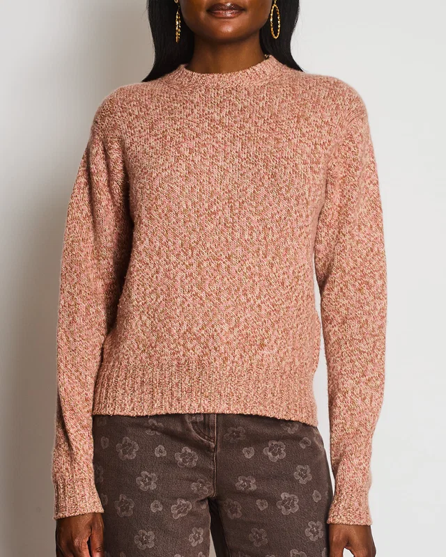 Loro Piana Pink Wool Long Sleeved Jumper Size XS (UK 6) in Pink Wool from Sellier