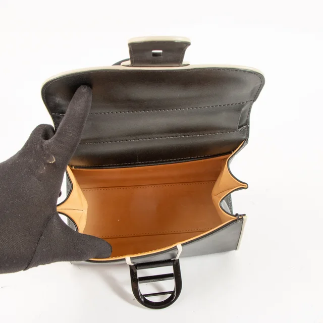 Delvaux Black Illusion Brillant Mini Bag in Black Leather from Labellov, photo 6 of 9